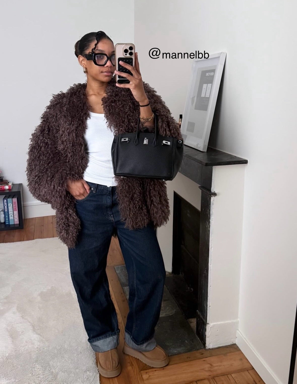 Sac à main « Chic » inspi Birkin boucle argenté