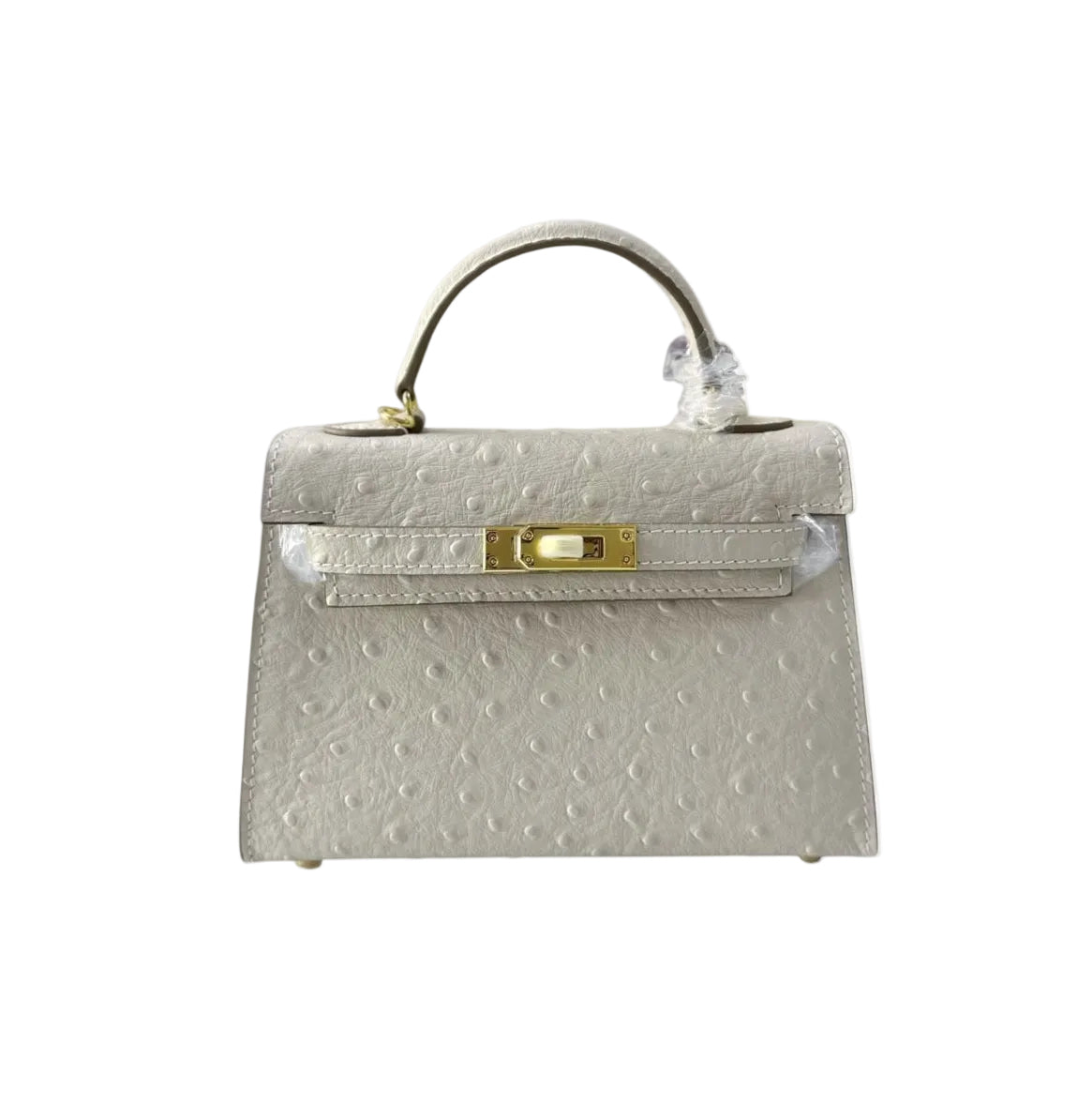 Sac «Blanc Perle» boucle argenté