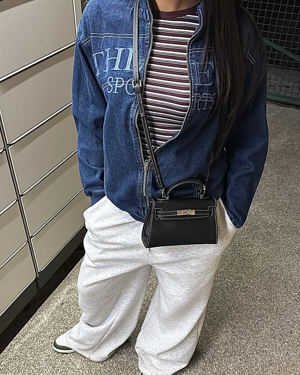 Sac à main «Minuit Silver»