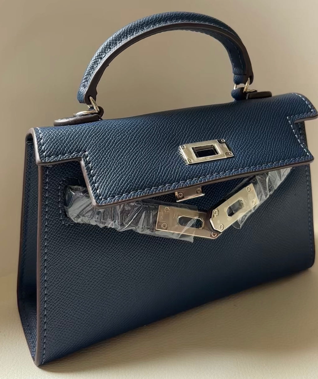 Sac « Blue Chic » Inspiration Kelly